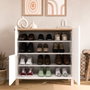 Hanah Home Nord - ND1-SW Armario para Zapatos Blanco y Roble